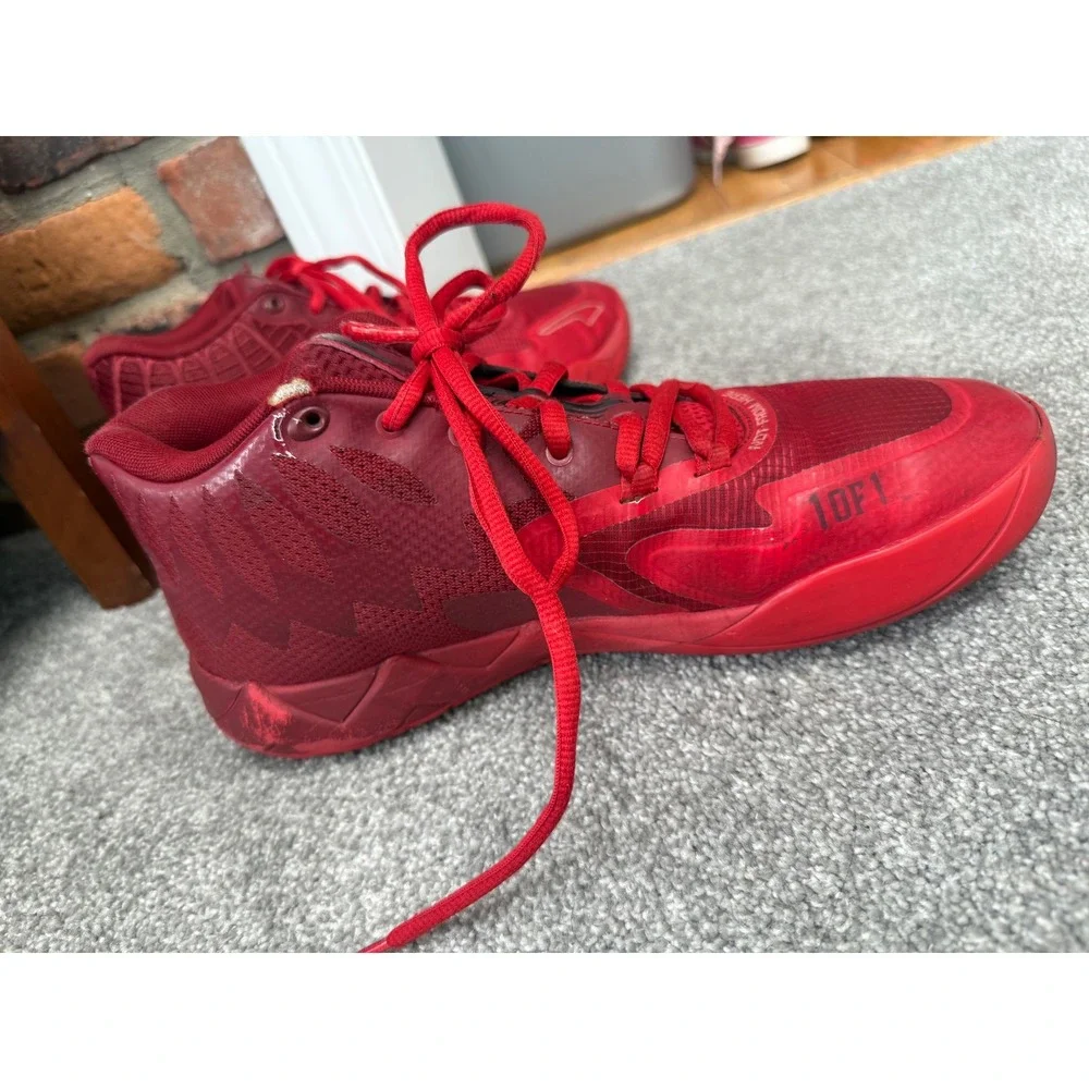 PUMA LaMELO Ball‎ MB.01 Shoes Mens Sz 11 Red Basketball Gym Sneakers